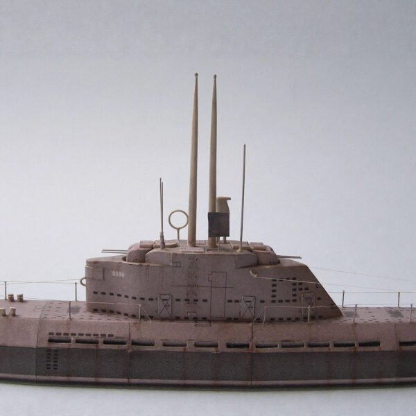 1: 200 U-2536 U-boot Type XXI Submarine Paper Model Kit