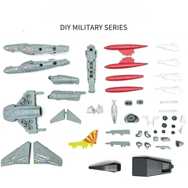 DIY 1/72 AV-8B Harrier II Aircraft Model Kit Assembly W/ Stand, Gift for Kids