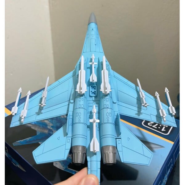 1:72 Ukrainian SU-27 Aircraft Model Kit Assembly w/Stand , Gift for Kids